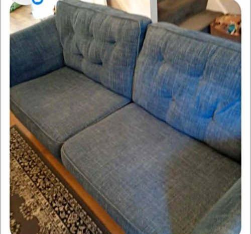 Scs blue fabric upholstered - scs,