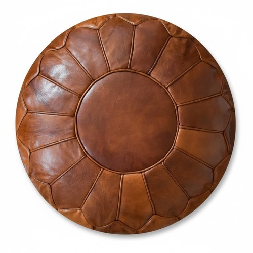 Premium moroccan round leather - premium,