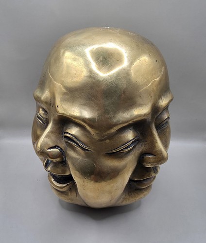Chinese four faced - , brass