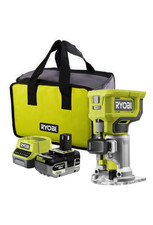 RYOBI 18V ONE+ RTR18-1X40GL Trim Router Kit 1X 4.0Ah, Charger And Tool Bag 