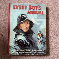 Every Boy's Annual 1955 feat. W. E. Johns, Illustrated [Vintage Children's]