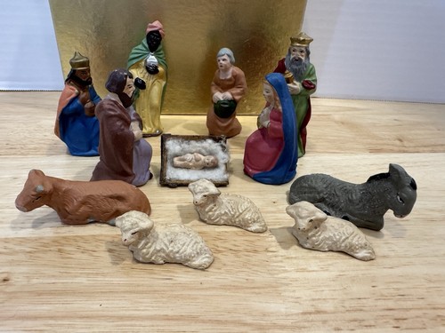 Vintage christmas nativity - vintage,