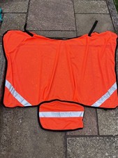 DarkHorse Equestrian HiViz Cob Size Flo Orange Quarter Sheet