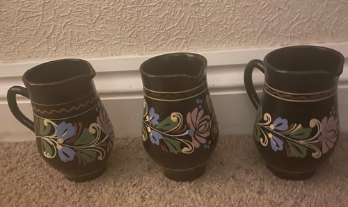 Hungarian black hand painted
