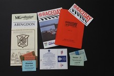  Silverstone MG Race Day Official Programme, Tickets, Sticker & Inserts Aug 1987