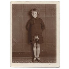 Child wearing a Kilt - Vintage Photograph c1930s