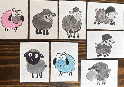 Pick one sheep - pick, original