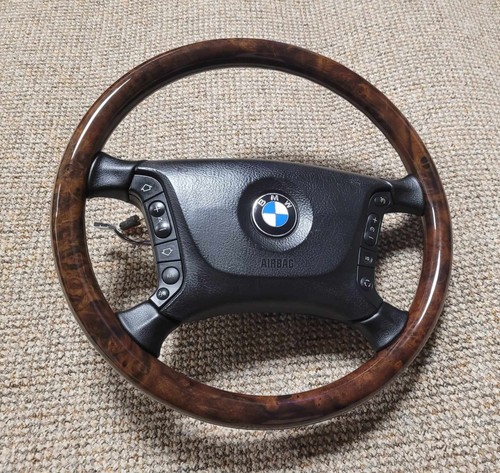 Wooden steering wheel bmw e38 - bmw,