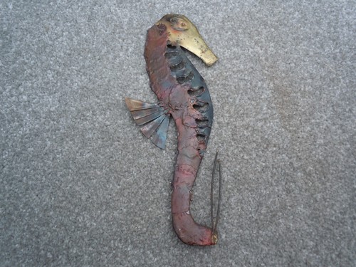 Handcrafted seahorse metal - seahorse,