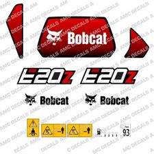 BOBCAT E20Z MINI DIGGER EXCAVATOR DECAL STICKER SET