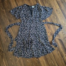 Topshop Black Dress With Star