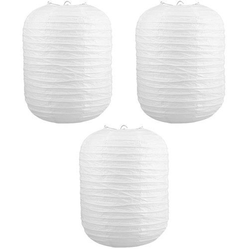White folding paper lanterns - paper,