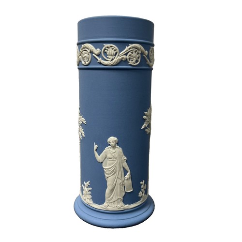 Wedgwood jasperware blue - jasperware, tall