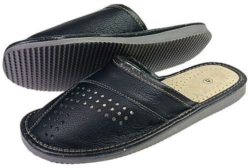 Leather slippers for - slippers, men