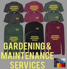 Workwear Gardening & Maintenance Services Work T shirt Jumper Uniform Job S-XXXL
