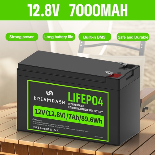 12v 7ah rechargeable lifepo4 - 12v,