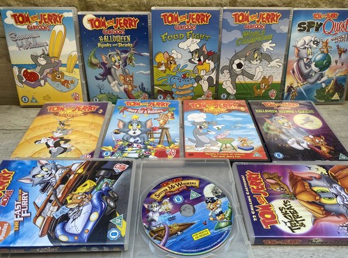 11x tom and jerry dvds - and,