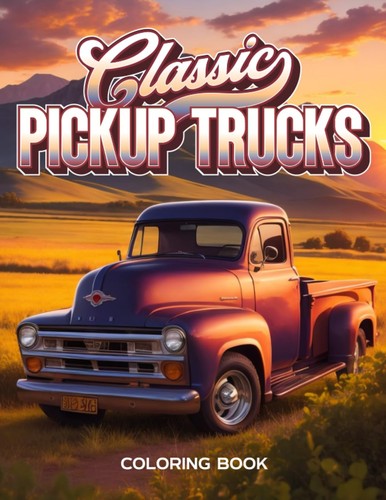 Classic pickup trucks coloring - classic,
