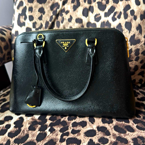 Prada black saffiano leather - prada,