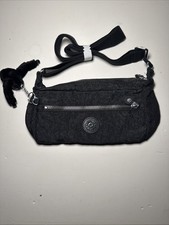 kipling black glitter shoulder