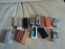 Job Lot Of 12 Vintage Lighters scorgio Ronson Volvo SIM etc UNTESTED