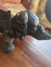 Vintage Cast Metal Sausage Dog