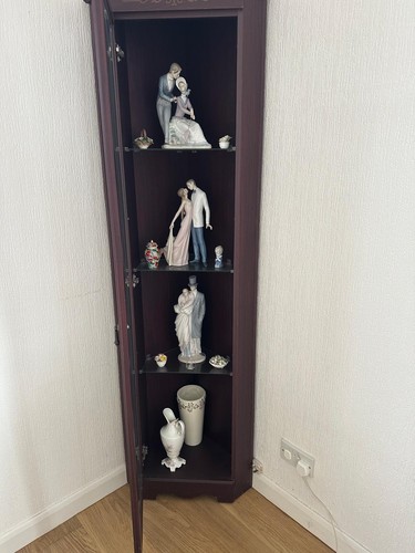 Wooden corner display - display, cabinet
