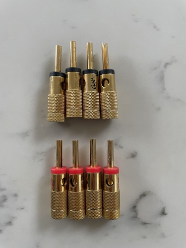 Gale 4mm gold plated banana - gold,