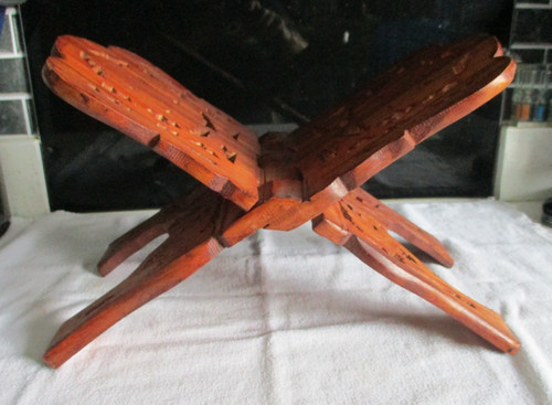 Hand carved indian book - hand,