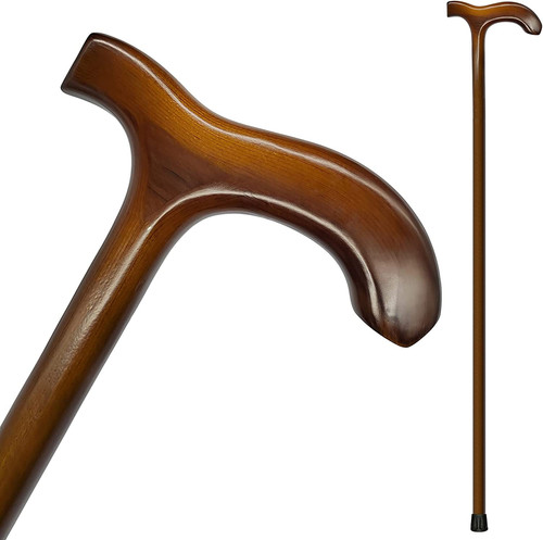 Wooden walking cane - walking,