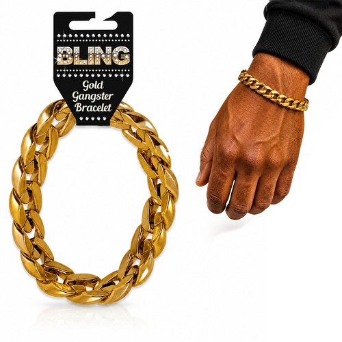 Gold gangster bracelet pimp - gangster,