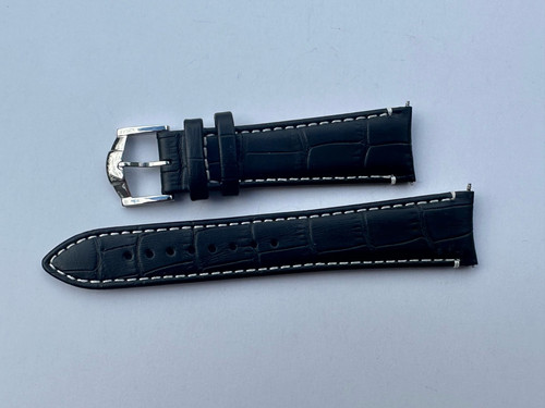 Genuine rotary black leather - genuine,