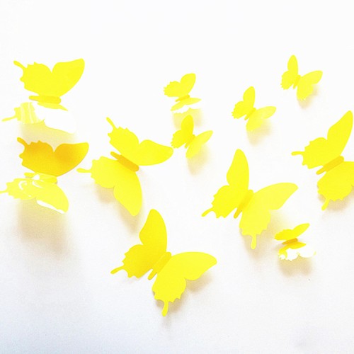 12pcs butterfly art wall - art,