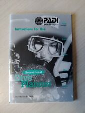 PADI Recreational Dive Planner Instructions For Use Booklet (Only)  (Brand New)