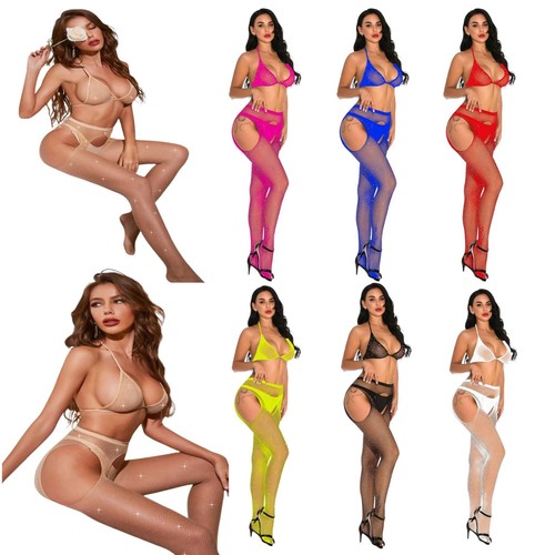 Sexy fishnet lingerie set - sexy,