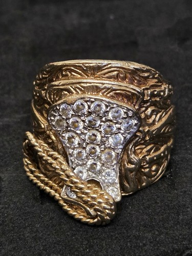 9ct gold saddle - 9ct,