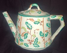 Antique Majolica Teapot c1880