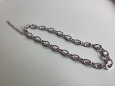 CHUNKY SILVER TONE CHAIN LINK
