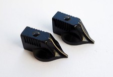 Bakelite Valve Radio Knob Dial, Black. x2, Chicken Head, Switch Pointer. Vintage