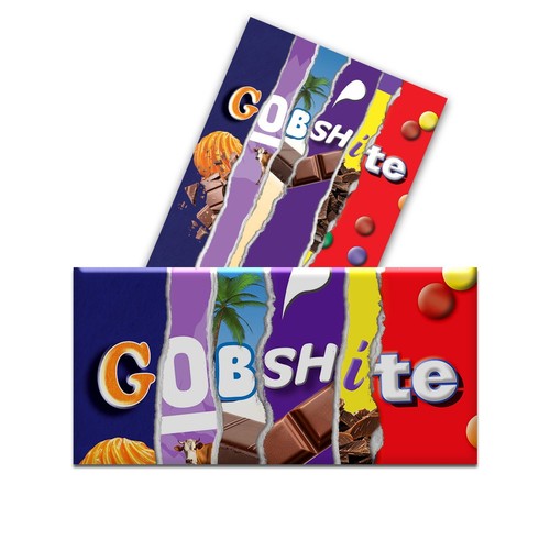 Gobshite chocolate wrapper - x,