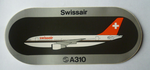 Swissair sticker a310 - sticker,