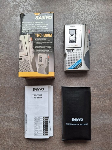 Sanyo trc 580m microcassette - sanyo, trc-580m