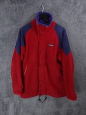Vintage Berghaus Jacket Mens Large Red Blue Wind Stopper Polartec Fleece Made UK