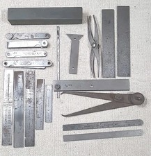  Vintage Machinist Tool Lot Starrett, Craftsman, Brown Sharpe, Western Auto Etc.