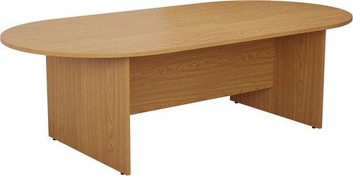 Large oak boardroom table - oak,