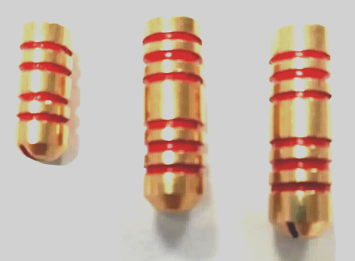 Ilba tondo brass - tondo, red