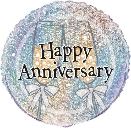 Happy anniversary foil balloon - happy,