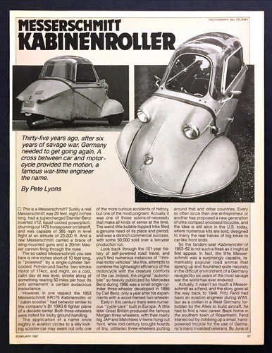 1953 messerschmitt kr175 - messerschmitt,