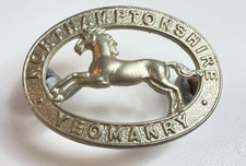 Northamptonshire Yeomanry Cap Badge Good Quality Restrike 45 x 36 mm