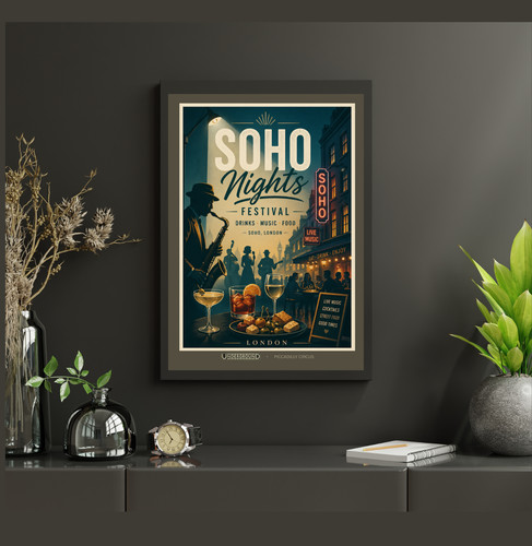 Soho nights festival poster - soho,